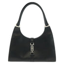 GUCCI Jackie Shoulder Bag Leather Black Silver 002 1067 1705 Auth 170690V-2