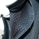 GUCCI Jackie Shoulder Bag Leather Black Silver 002 1067 1705 Auth 170690V-22