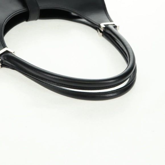 GUCCI Jackie Shoulder Bag Leather Black Silver 002 1067 1705 Auth 170690V