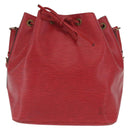 LOUIS VUITTON Epi Petit Noe Shoulder Bag Red M44107 LV Auth 170694-13
