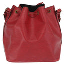 LOUIS VUITTON Epi Petit Noe Shoulder Bag Red M44107 LV Auth 170694-2