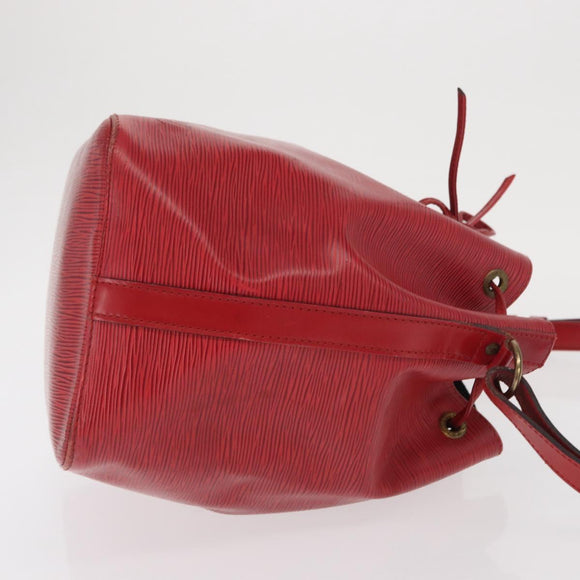 LOUIS VUITTON Epi Petit Noe Shoulder Bag Red M44107 LV Auth 170694