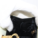 Salvatore Ferragamo Gancini Hand Bag Patent leather 2way Black Gold Auth 170695-19