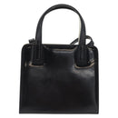 Salvatore Ferragamo Gancini Hand Bag Patent leather 2way Black Gold Auth 170695-3