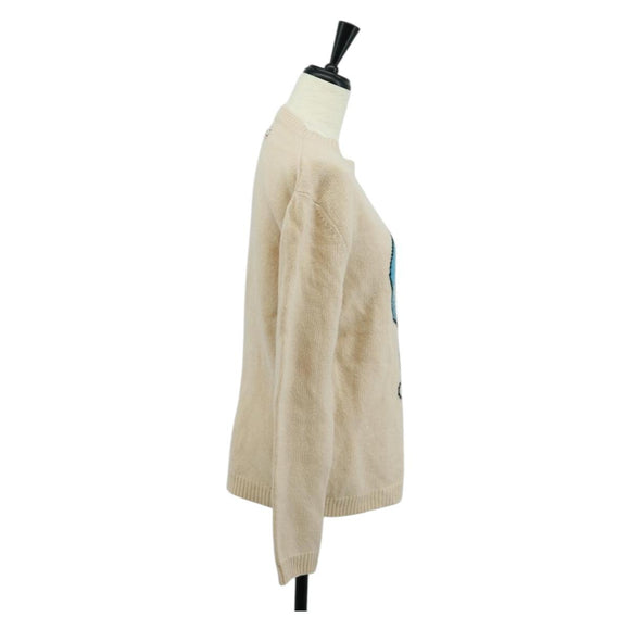 GUCCI Sweater Wool Ivory Auth 170697M