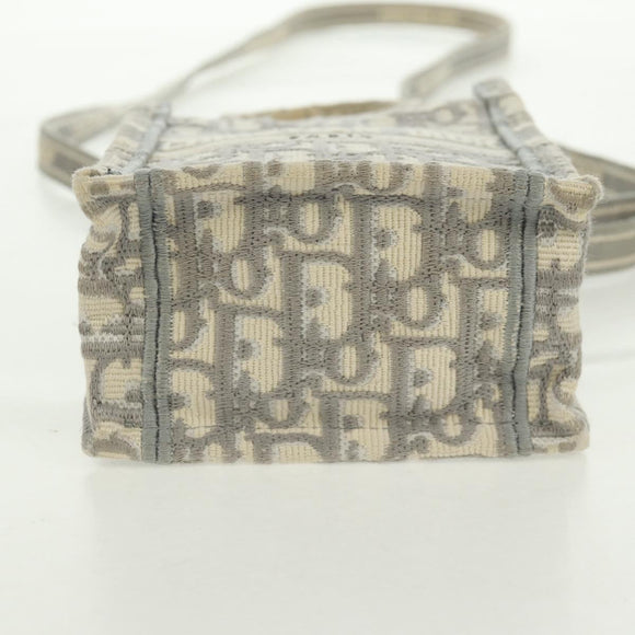Christian Dior Trotter Canvas Oblique Book Tote Minibag Witgoud Origineel 170699M