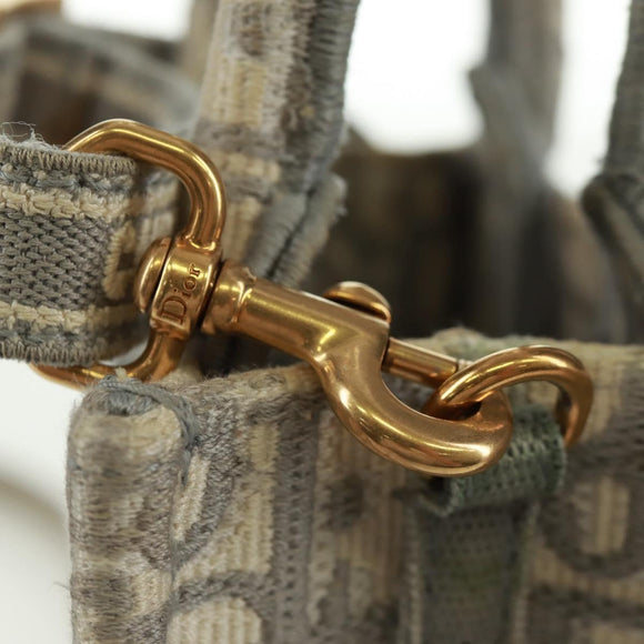 Christian Dior Trotter Canvas Oblique Book Tote Minibag Witgoud Origineel 170699M