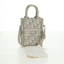 Christian Dior Trotter Canvas Oblique Book Tote Minibag Witgoud Origineel 170699M-26