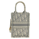 Christian Dior Trotter Canvas Oblique Book Tote Minibag Witgoud Origineel 170699M-3