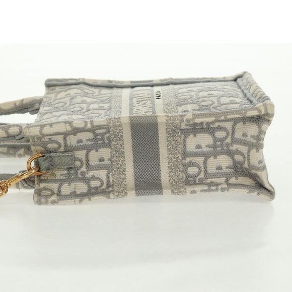Christian Dior Trotter Canvas Oblique Book Tote Minibag Witgoud Origineel 170699M