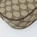 GUCCI GG Supreme Web Sherry Line Bag PVC Beige Gold 007 58 6112 Auth 170700-15