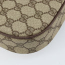 GUCCI GG Supreme Web Sherry Line Bag PVC Beige Gold 007 58 6112 Auth 170700-17