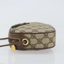 GUCCI GG Supreme Web Sherry Line Bag PVC Beige Gold 007 58 6112 Auth 170700-4