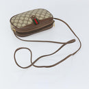 GUCCI GG Supreme Web Sherry Line Bag PVC Beige Gold 007 58 6112 Auth 170700-7