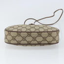 GUCCI GG Supreme Web Sherry Line Bag PVC Beige Gold 007 58 6112 Auth 170700-5