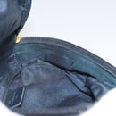 Christian Dior Trotter Canvas Saddle Pouch Navy Gold Auth 170701-18
