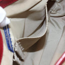 BURBERRY Nova Check Blue Label Shoulder Bag Canvas Beige Silver Auth 170703-19