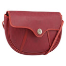 Christian Dior Honeycomb Canvas Shoulder Bag PVC Red Gold Auth 170715-1