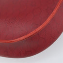 Christian Dior Honeycomb Canvas Shoulder Bag PVC Red Gold Auth 170715-15