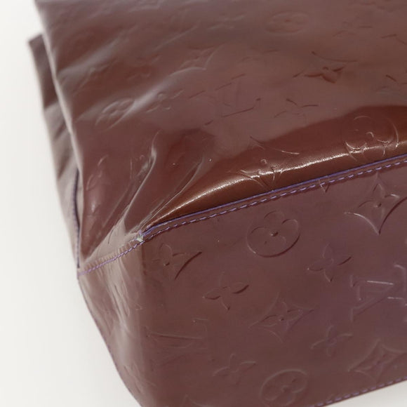 LOUIS VUITTON Monogram Vernis Reade MM Hand Bag Viole M91087 LV Auth 170717