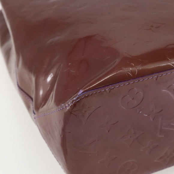 LOUIS VUITTON Monogram Vernis Reade MM Hand Bag Viole M91087 LV Auth 170717
