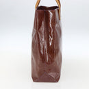 LOUIS VUITTON Monogram Vernis Reade MM Hand Bag Viole M91087 LV Auth 170717-3