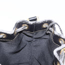 FENDI Pecan Canvas Shoulder Bag PVC Black Brown Auth 170718-18