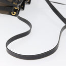 FENDI Pecan Canvas Shoulder Bag PVC Black Brown Auth 170718-7