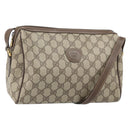 GUCCI GG Supreme Shoulder Bag PVC Beige Gold 001 115 6595 Auth 170723-1