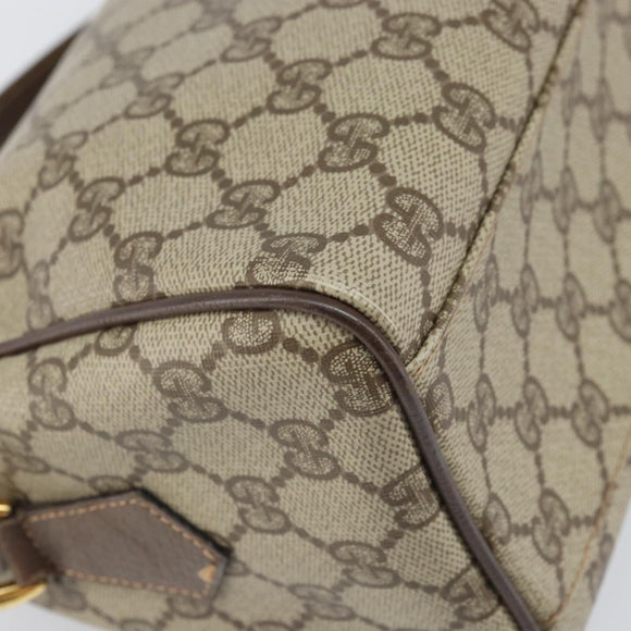 GUCCI GG Supreme Shoulder Bag PVC Beige Gold 001 115 6595 Auth 170723