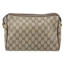 GUCCI GG Supreme Shoulder Bag PVC Beige Gold 001 115 6595 Auth 170723-3