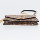SAINT LAURENT Chain Wallet Shoulder Bag Sequin Multicolor Gold Auth 170726-6