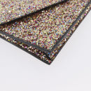 SAINT LAURENT Chain Wallet Shoulder Bag Sequin Multicolor Gold Auth 170726-15