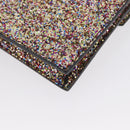 SAINT LAURENT Chain Wallet Shoulder Bag Sequin Multicolor Gold Auth 170726-18