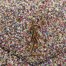 SAINT LAURENT Chain Wallet Shoulder Bag Sequin Multicolor Gold Auth 170726-19