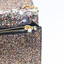 SAINT LAURENT Chain Wallet Shoulder Bag Sequin Multicolor Gold Auth 170726-23
