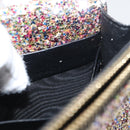 SAINT LAURENT Chain Wallet Shoulder Bag Sequin Multicolor Gold Auth 170726-12