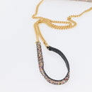 SAINT LAURENT Chain Wallet Shoulder Bag Sequin Multicolor Gold Auth 170726-8