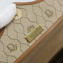 Christian Dior Honeycomb Canvas Shoulder Bag PVC Beige Gold Auth 170728-17