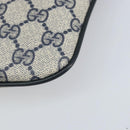 GUCCI GG Supreme Sherry Line Shoulder Bag PVC Navy Gold 904 02 047 Auth 170730-12