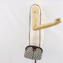 GUCCI GG Supreme Sherry Line Shoulder Bag PVC Navy Gold 904 02 047 Auth 170730-22
