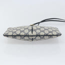 GUCCI GG Supreme Sherry Line Shoulder Bag PVC Navy Gold 904 02 047 Auth 170730-9