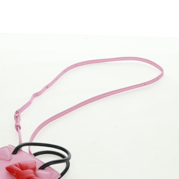 BALENCIAGA 2020S SS Hello Kitty Hand Bag Calf Skin 2way Pink 619043 Auth 170731SM