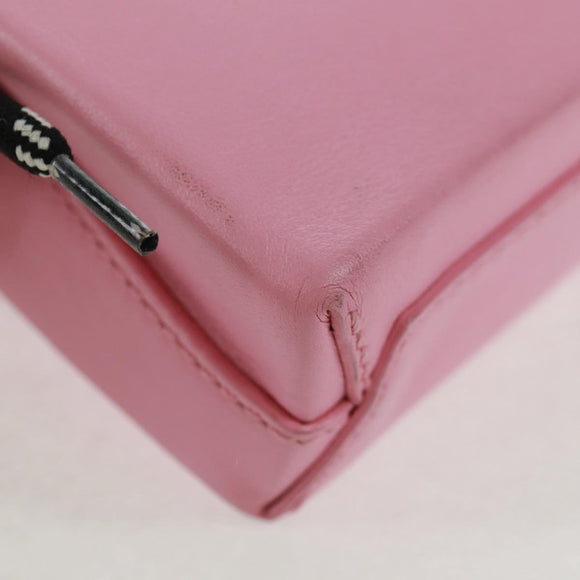 BALENCIAGA 2020S SS Hello Kitty Hand Bag Calf Skin 2way Pink 619043 Auth 170731SM