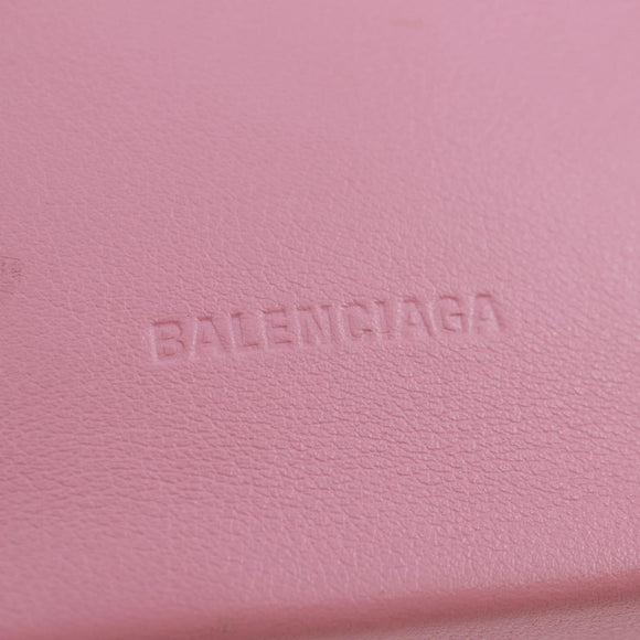 BALENCIAGA 2020S SS Hello Kitty Hand Bag Calf Skin 2way Pink 619043 Auth 170731SM