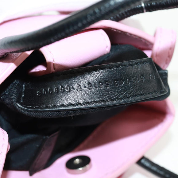 BALENCIAGA 2020S SS Hello Kitty Hand Bag Calf Skin 2way Pink 619043 Auth 170731SM