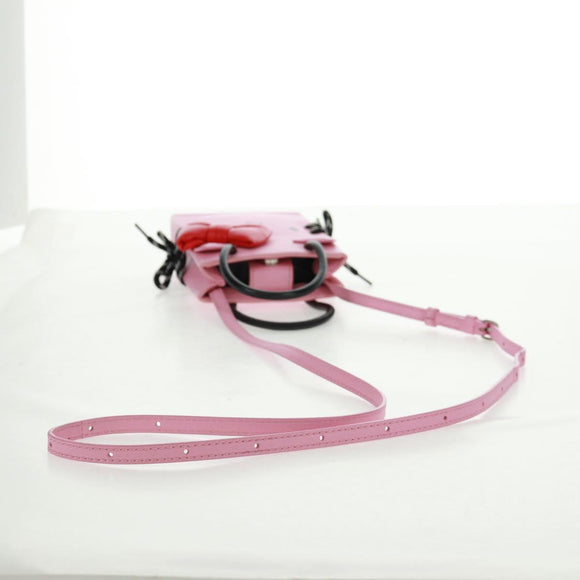 BALENCIAGA 2020S SS Hello Kitty Hand Bag Calf Skin 2way Pink 619043 Auth 170731SM