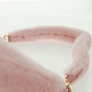 PRADA Chain Shoulder Bag fur 2way Pink Gold Auth 170736SM-14