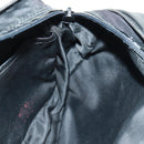 LOUIS VUITTON Expandable Messenger Bag Leather Black M55698 LV Auth 170737M-29