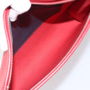 LOUIS VUITTON Taiga Pochette Voyager MM Clutch Bag Red Akajou M63397 Auth 170741-10